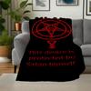 Satanic Protection Baphomet Sigil PosterBlanket Flannel Throw Blanket for Sofa, Bed, Travel, Camping, Office, Couch, Chair, And Bed Gift for