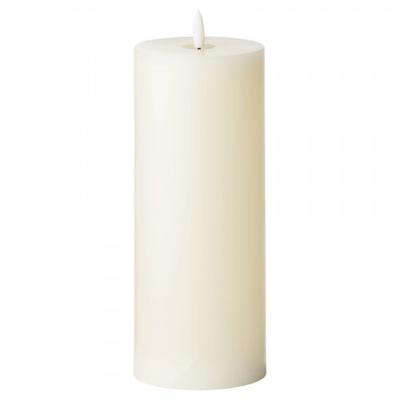 Świeca LED z kolekcji Luxe Natural Glow 3,5 x 9 w kolorze kości słoniowej (Zawiera baterie)