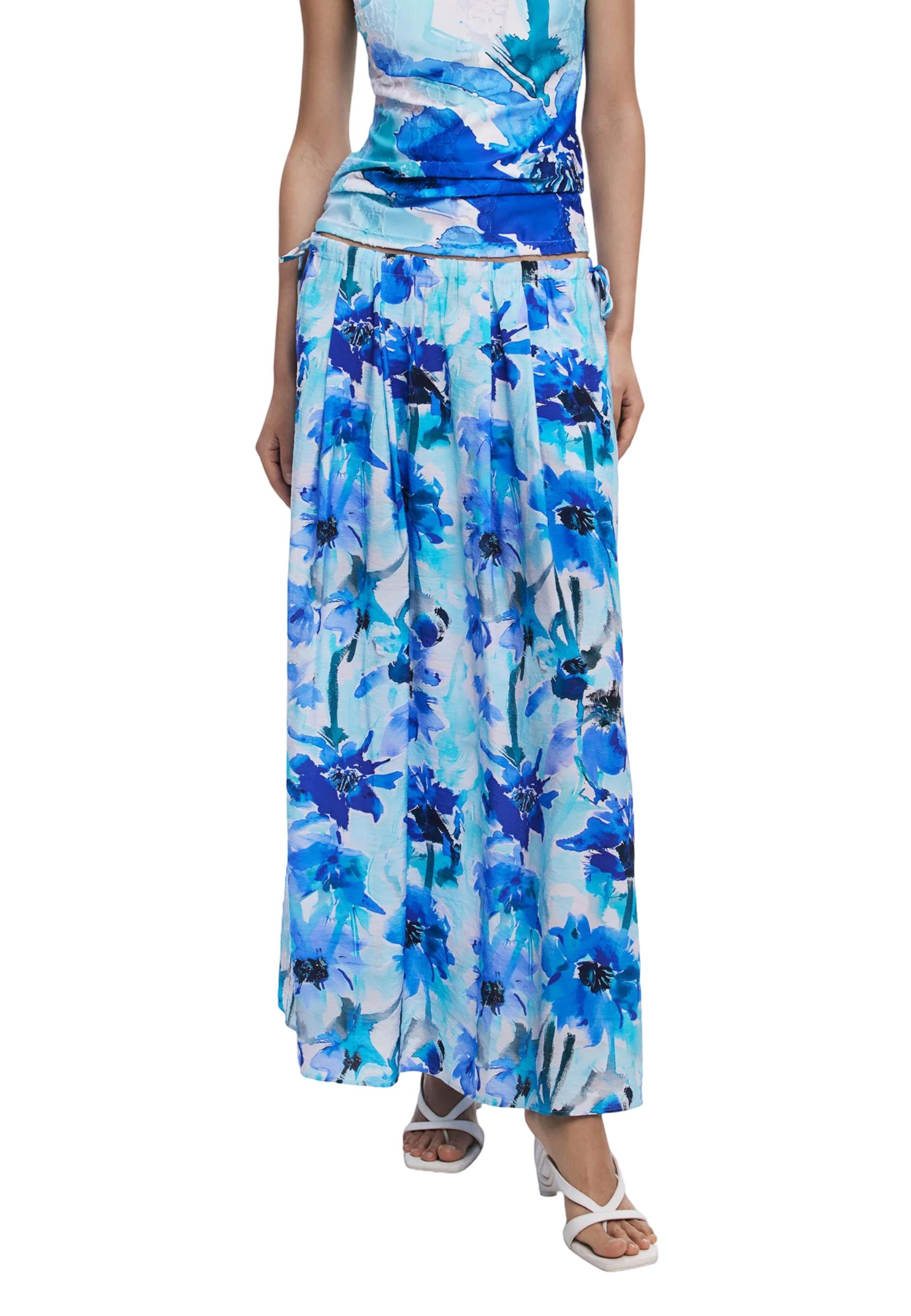 Desigual, Damen, Röcke, Fiori, Blau, (XS) - Bild 4