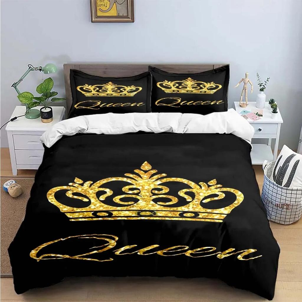 Fashion King Quen Beding Set Single Twin Ful King-Sized Dimensionsd Dimensions Lovely Animals Bed Linen Adult Peoples Tens Bedrom Premium Gift