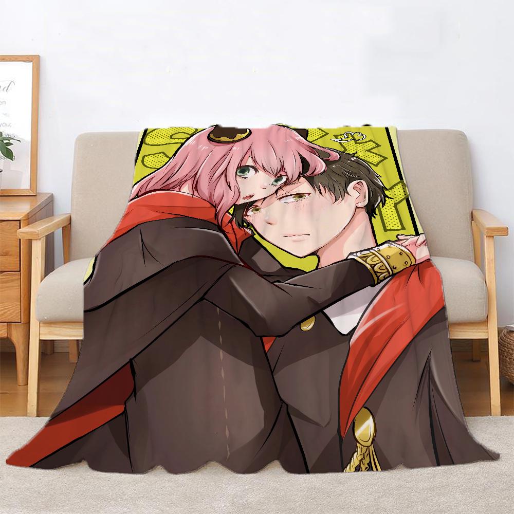 Spy X Family Fluffy Soft Blankets for Decorative Sofa Blanket Home and Decoration Microfiber Bedding Bed Throw Beach Towel Knee