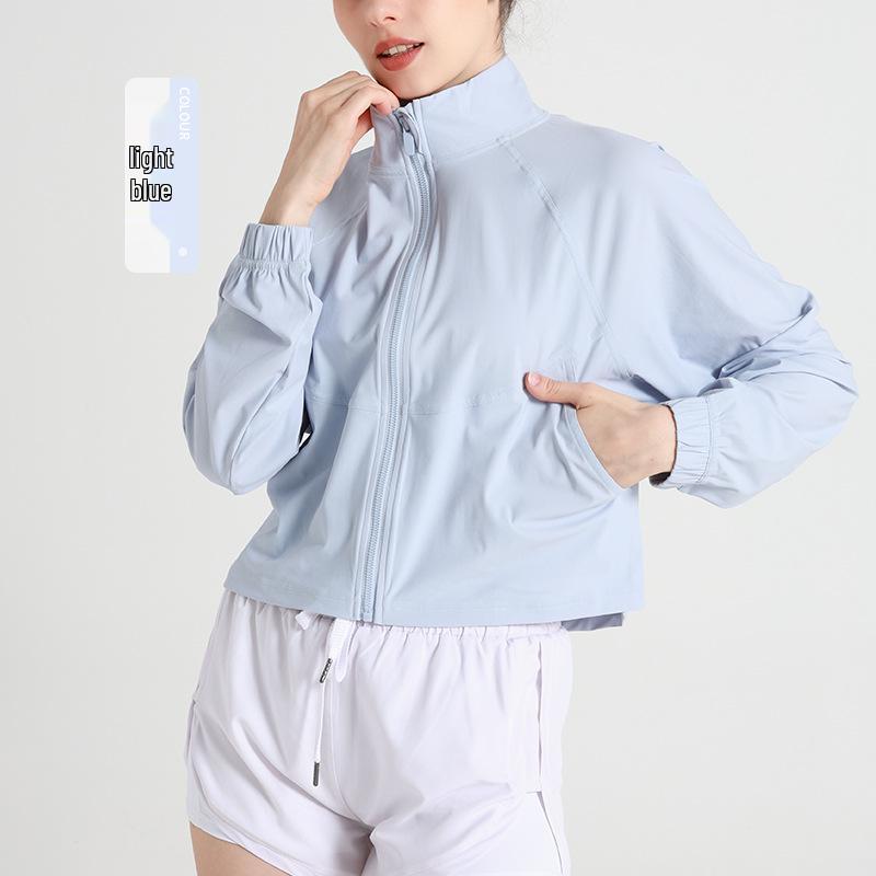 

Охлаждающая куртка с длинным рукавом Nude Feel для йоги и защиты от солнца на молнии XL