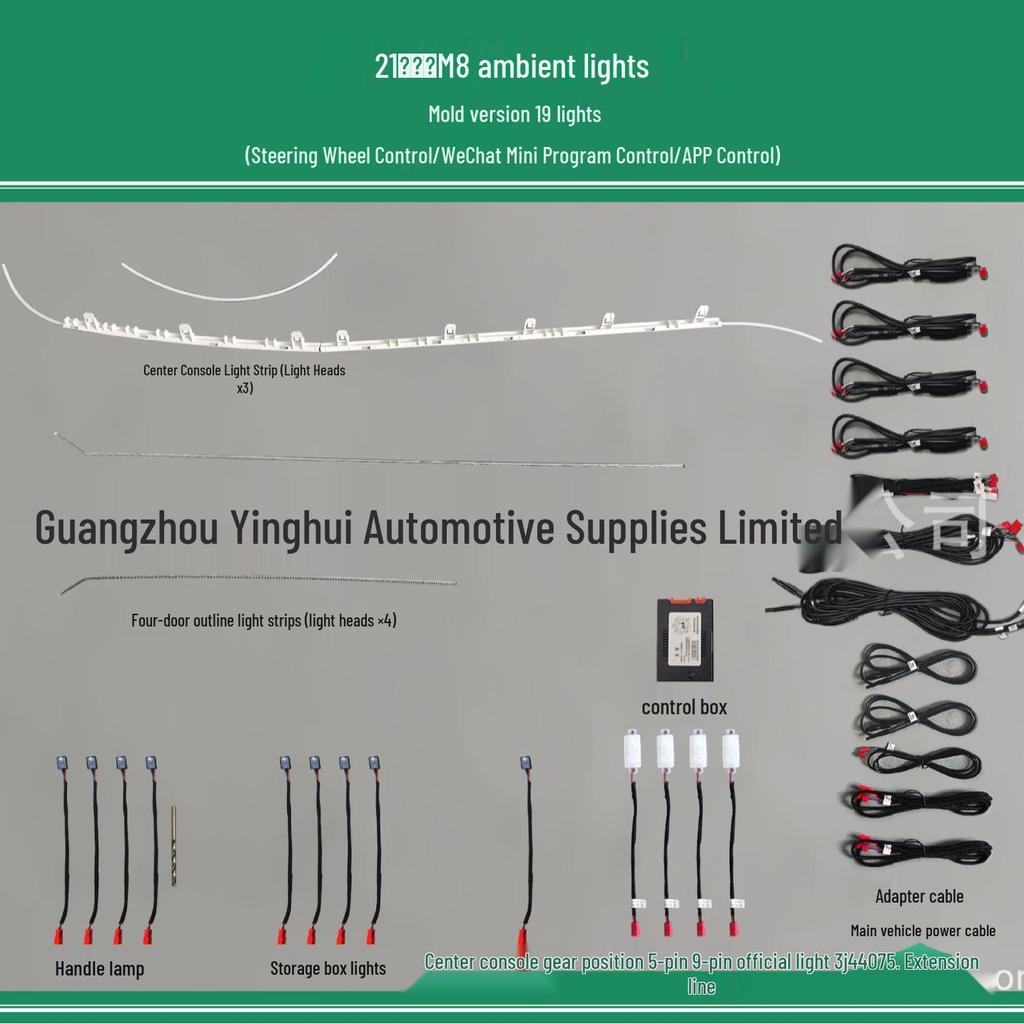 GAC Trumpchi GM8 64-Color Dynamic Ambient Light Console Panel