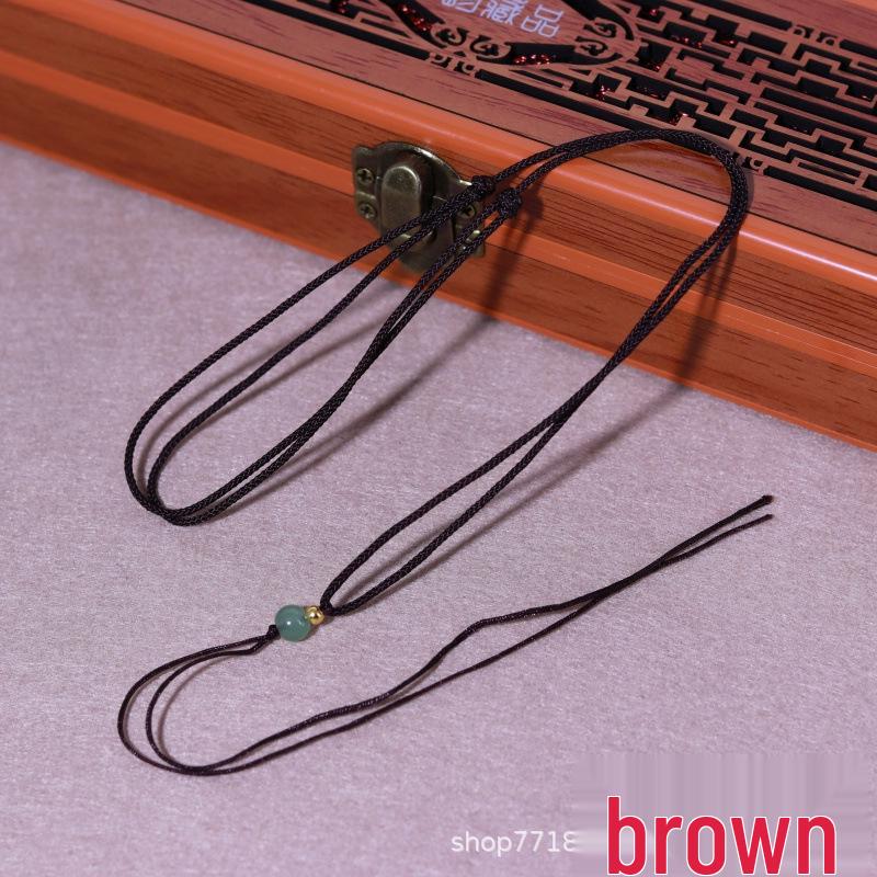 Adjustable Hand-Woven Necklace Cord for Ornaments, Jade Pendants, and Safety Buckles