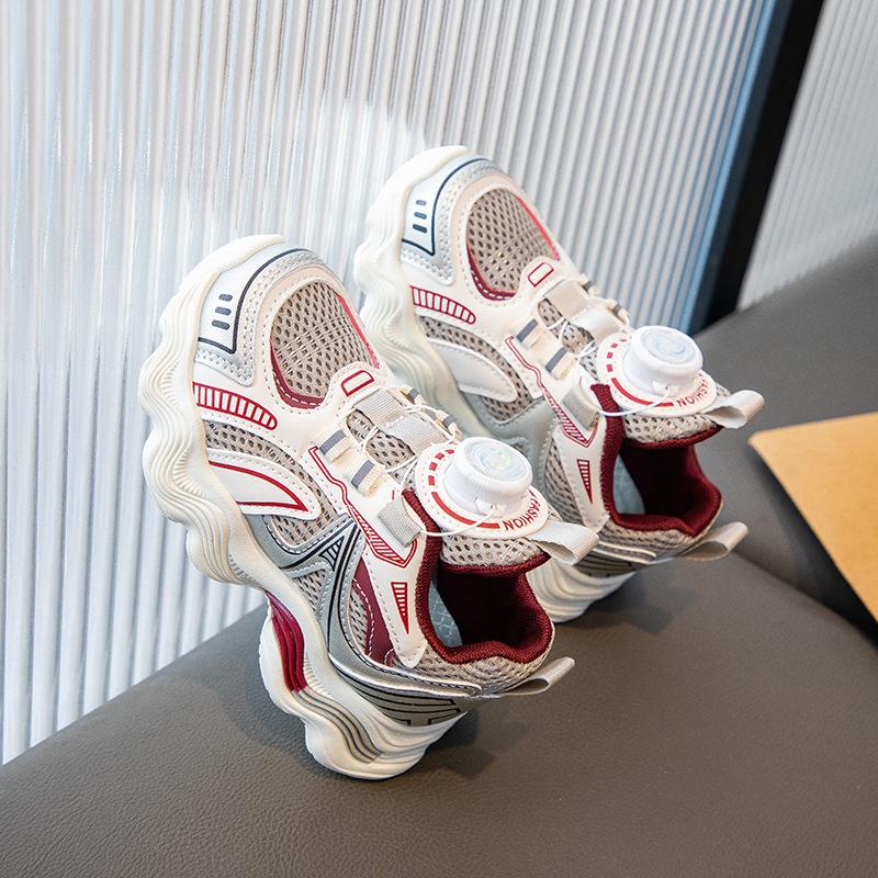 Children's sports shoes men's shoes 2025 spring new middle-aged and older children's mesh casual shoes running shoes girls' dad shoes