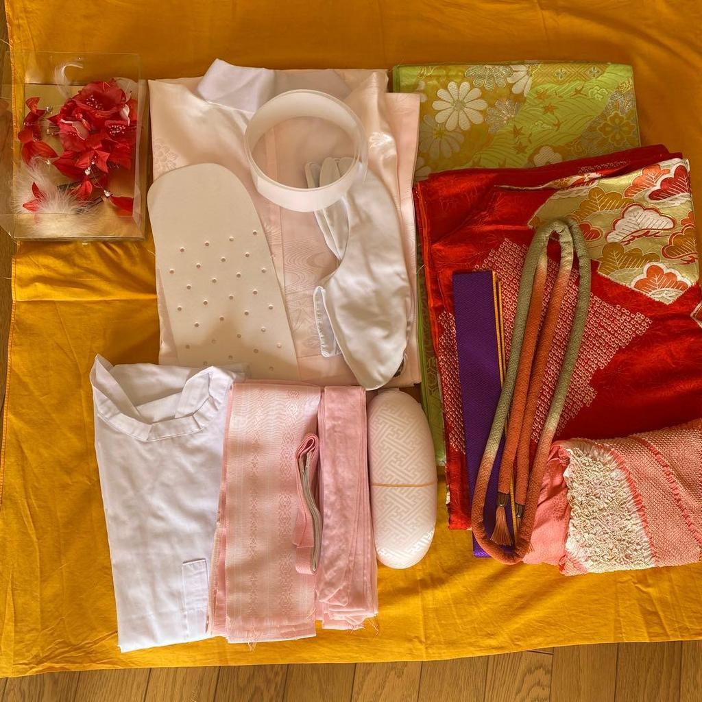 Used Furisode, coming-of-age ceremony, wedding ceremony, shibori