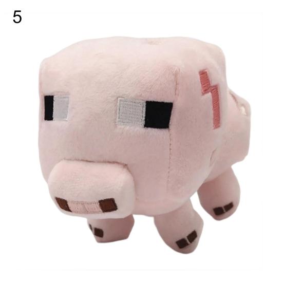Aspect Drăguț Vivid Simulare Înaltă Confortabil Păpușă de Pluș Minecraft Umplută Păpușă de Desene Animate Joc Porc Calmar Pisică Jucărie de Pluș Ornament de Casă
