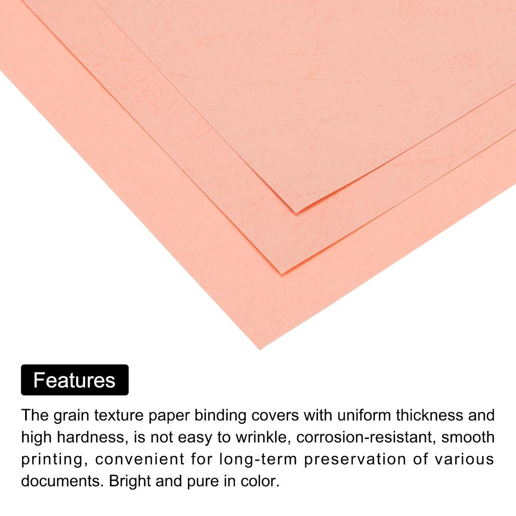 50/100pcs A4 Letter Size Leather Textured Grain Paper Un-Punched Presentation Binding Covers for Business Reports 8.5x11"
