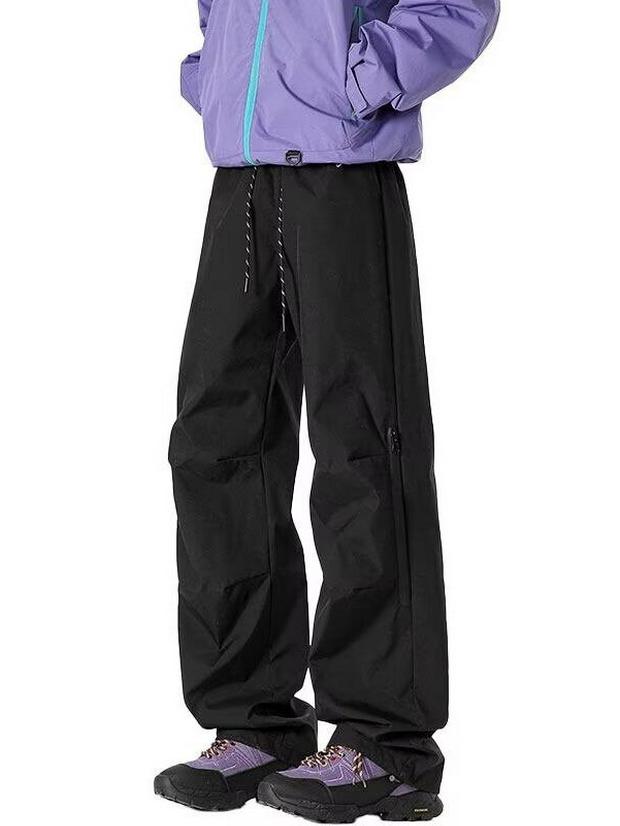 

Black Storm Pants 2025: Unisex Outdoor Workwear, Waterproof, Straight-Leg, Ideal for Spring/Autumn Hiking & Casual Wear L чорний