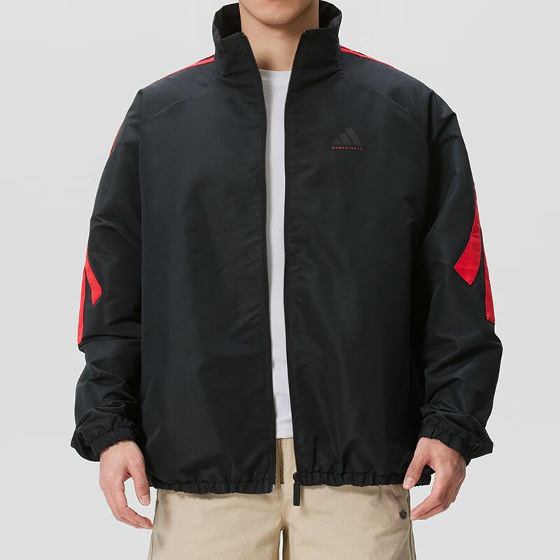 Adidas JZ0373 Basketball Woven Mesh-Lined Jacket L