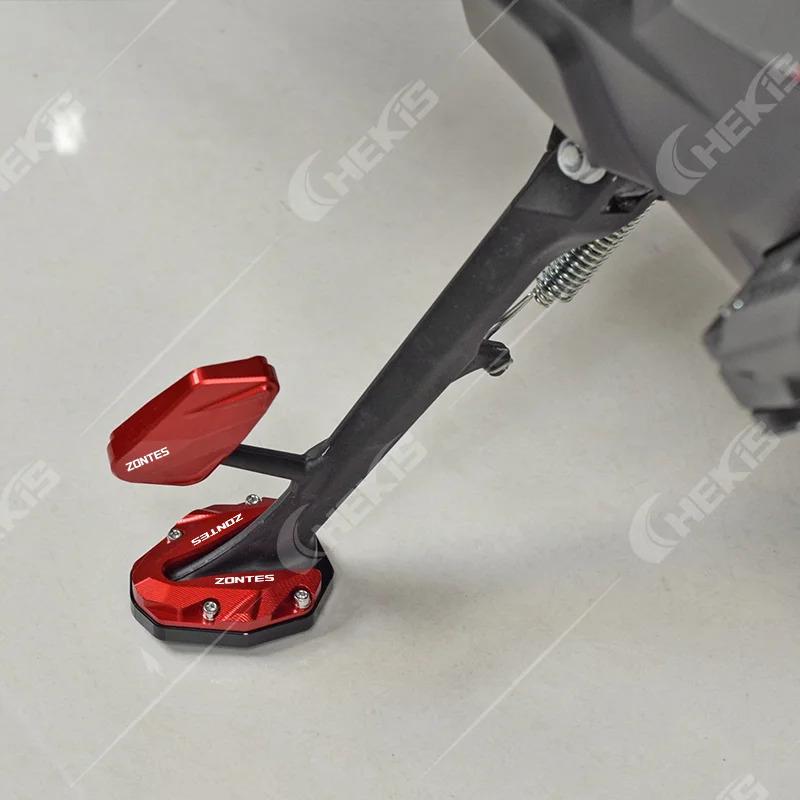 Chekis Is Suitable for Zontes 368g 501g Motorcycle Modification Accessories, Side Support Enlarged Base, Side Tripod Enlarged Pa