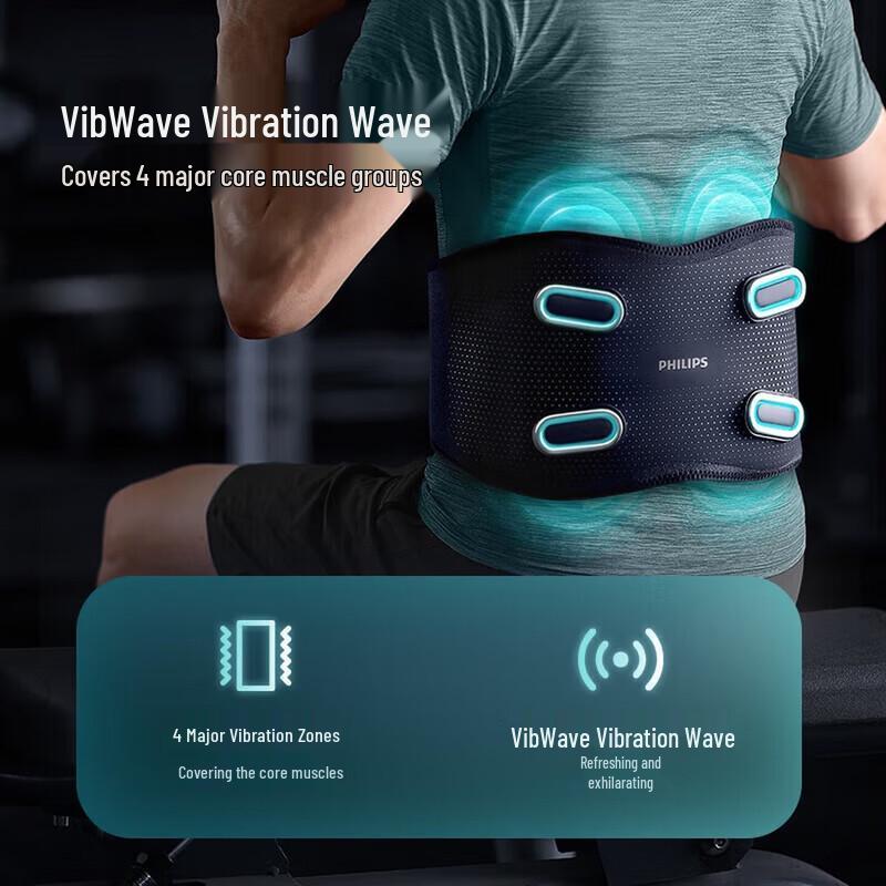 Philips Smart Waist Massager with Heat and Cold Therapy CN Plug (adapter Included)