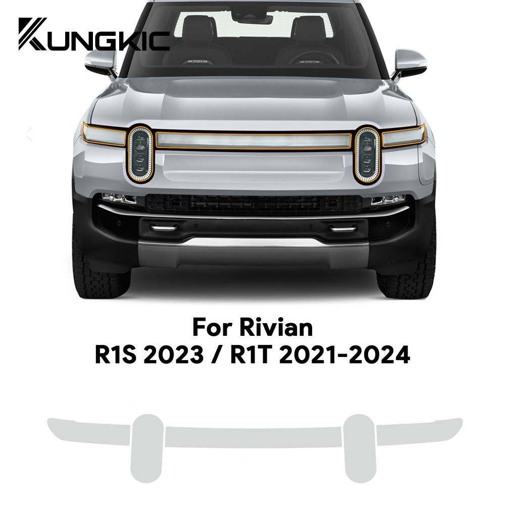

Прозора Плівка TPU Для Rivian R1T R1S 2021 2022 2023 2024 2025 Фари PPF Захист Фар Анти-Подряпинна Плівка Аксесуари for Rivian R1T 21-25