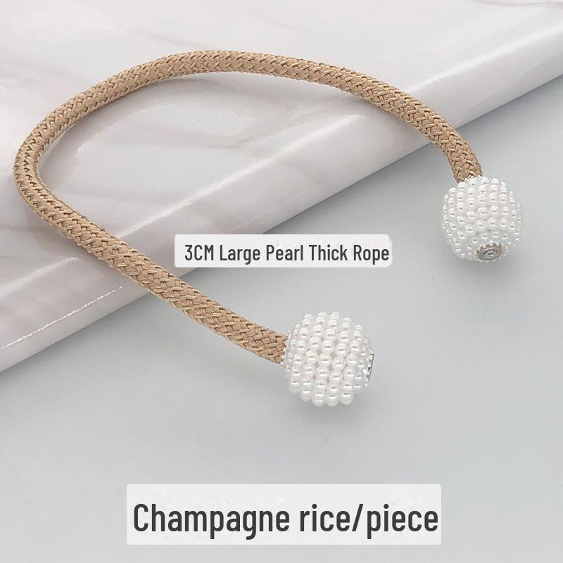 Dicke Seilperle Vorhang Magnetschnalle