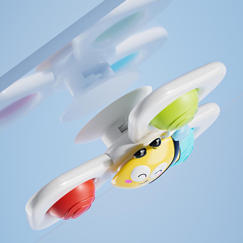 Cartoon spinning toy insect ocean-themed bath toy stress relief toy
