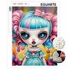 DIY 3D Pearl Painting Canvas Cute Anime Girl Pattern Relaxing Leisure Craft Kit for Adults Wall Art Home Decoration