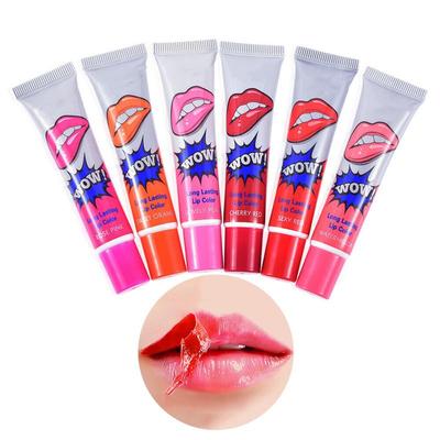 6 Χρώματα Tear Pull Liquid Lipstick Μεγάλης διάρκειας Lip Gloss Μάσκα Βάση Αδιάβροχο Ενυδατικό Μακιγιάζ Peel Off Lip Gloss Καλλυντικά