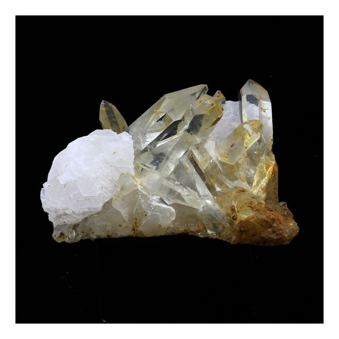 Pierres et Minéraux. Calcite + Quartz. 151.5 ct. Maronne, La Garde-en-Oisans, France..