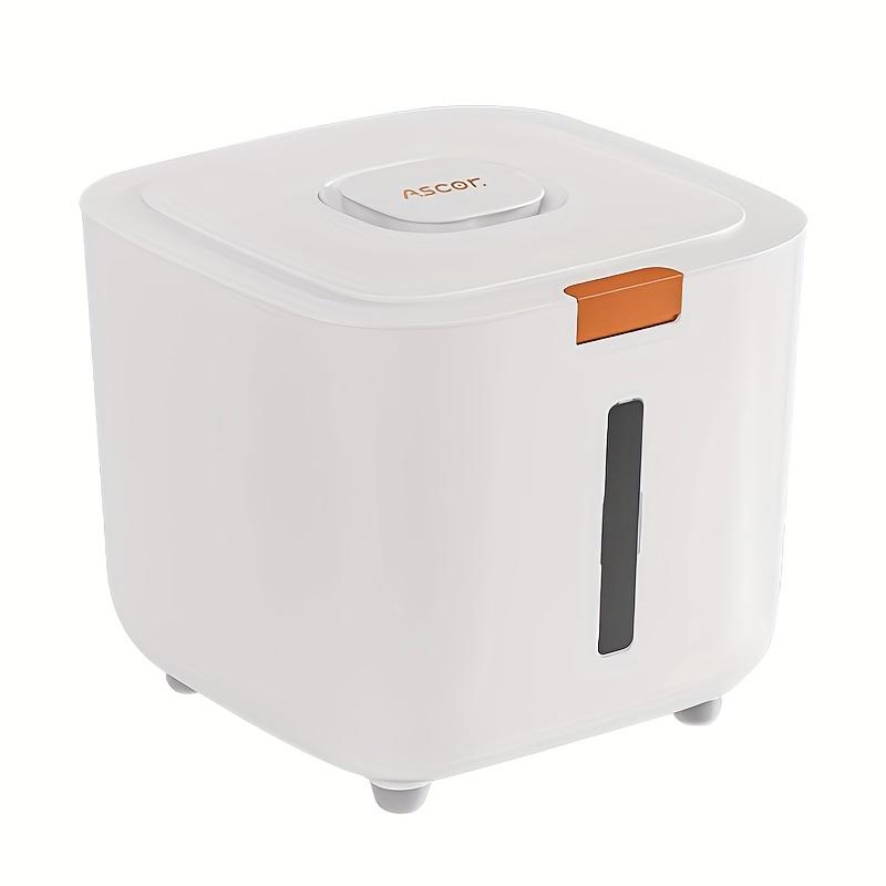 Recipient de depozitare alimente etanș - Rezistent la umiditate, rezistent la dăunători, dozator ușor de presat cu cupă de măsurare, fără BPA, ideal pentru orez, cereale, zahăr