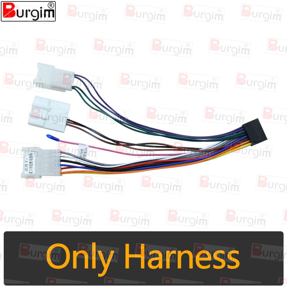 

Car Radio Fascias Frame For Toyota Matrix E130 Corolla 2002-2008 9 inch 2DIN Stereo Panel 16PIN Harness Wire Power Cord Cable only cable
