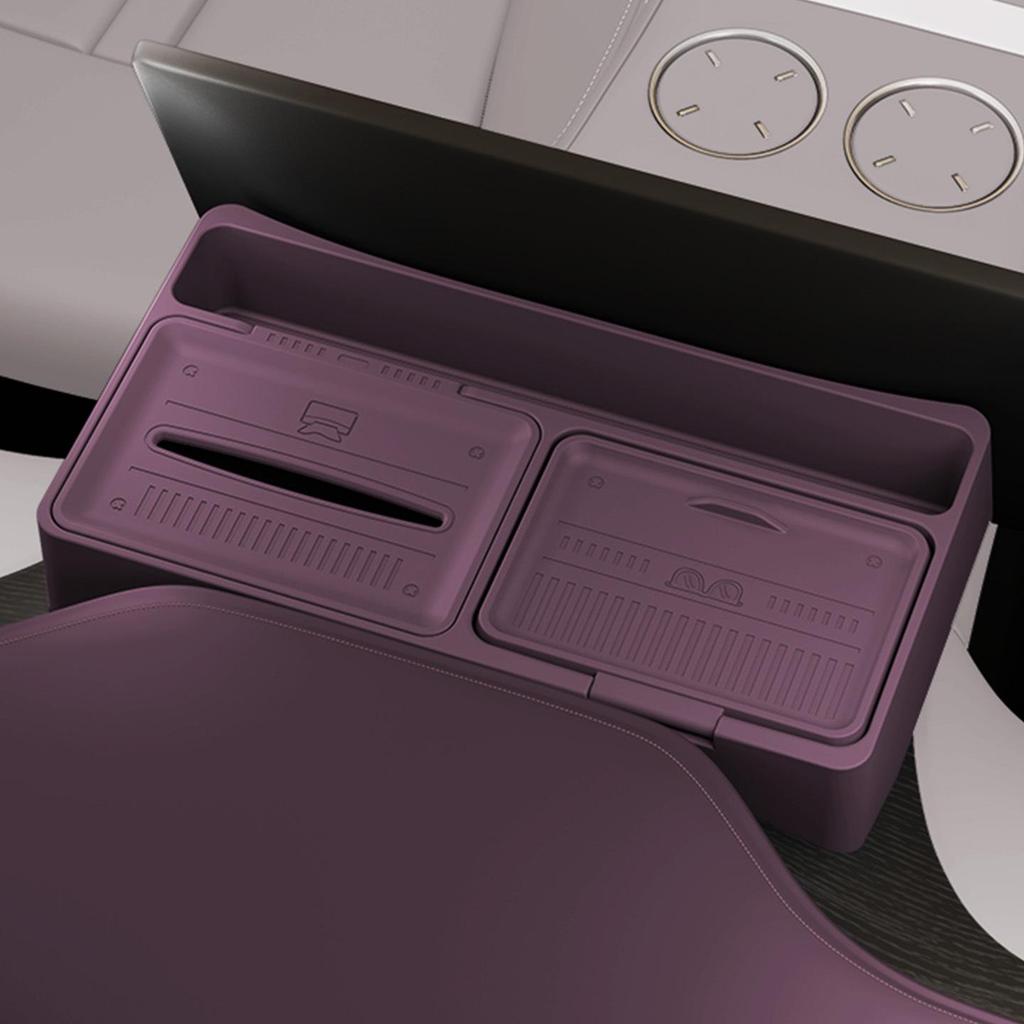 Xiaomi YU7 Car Screen Rear Organizer & Tissue Box - Fits 25 Models, Non-Slip, Anti-Fall Dashboard Storage