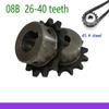 1Pcs 08B Chain Gear 26-40 Teeth 45# Steel 18mm-40mm Bore Industrial Sprocket Wheel Motor Chain Drive Sprocket Tooth Pitch 12.7mm
