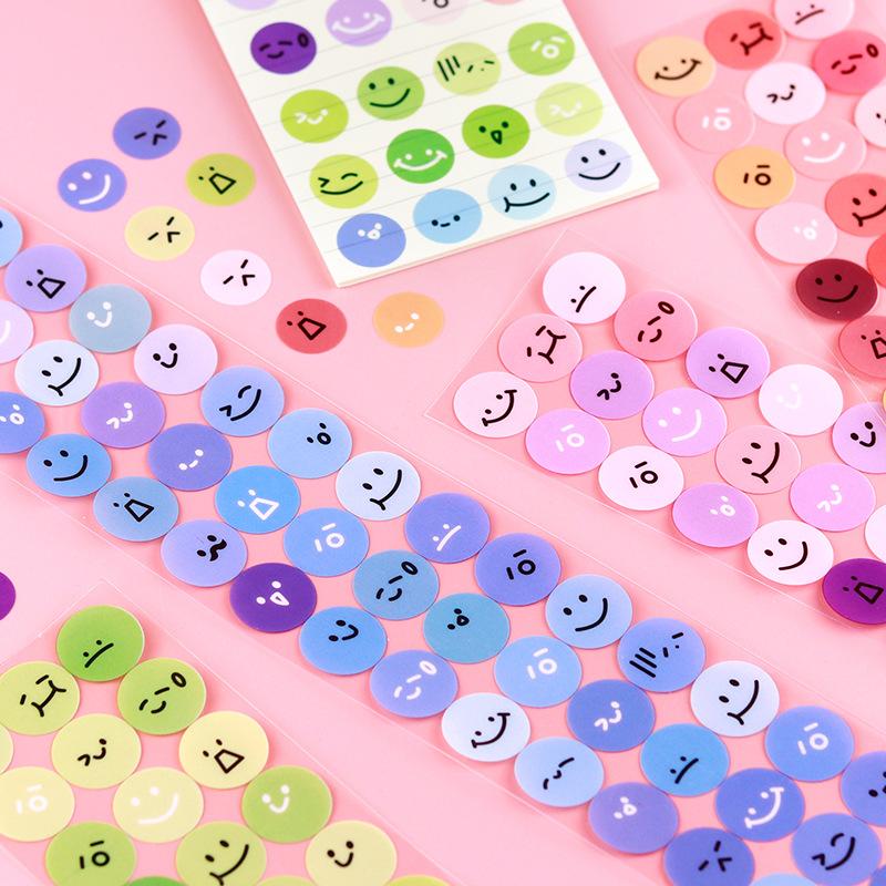 Waterproof Handbook Sticker Fenggu Card Label Sticker Children's Water Cup Mobile Phone Expression Sticker DIY Gift Kawaii