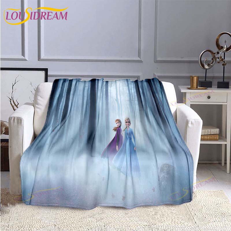 Gefrorene Mode-Decke Anime Flanell Bett-Überwurf Weiche 3D-bedruckte Cartoon-Decke Sofa Reise Camping Kinderdecke