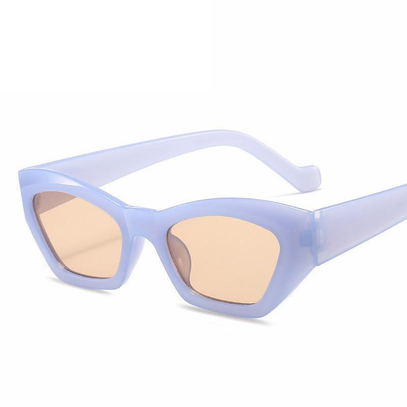 

Latest Retro Cateye Sunglasses For for Women Men Luxurious Designer Small Texture Frame Cat Eye Eyeglasses Fashion Classic Vintage Eyewear with pouch and cloth