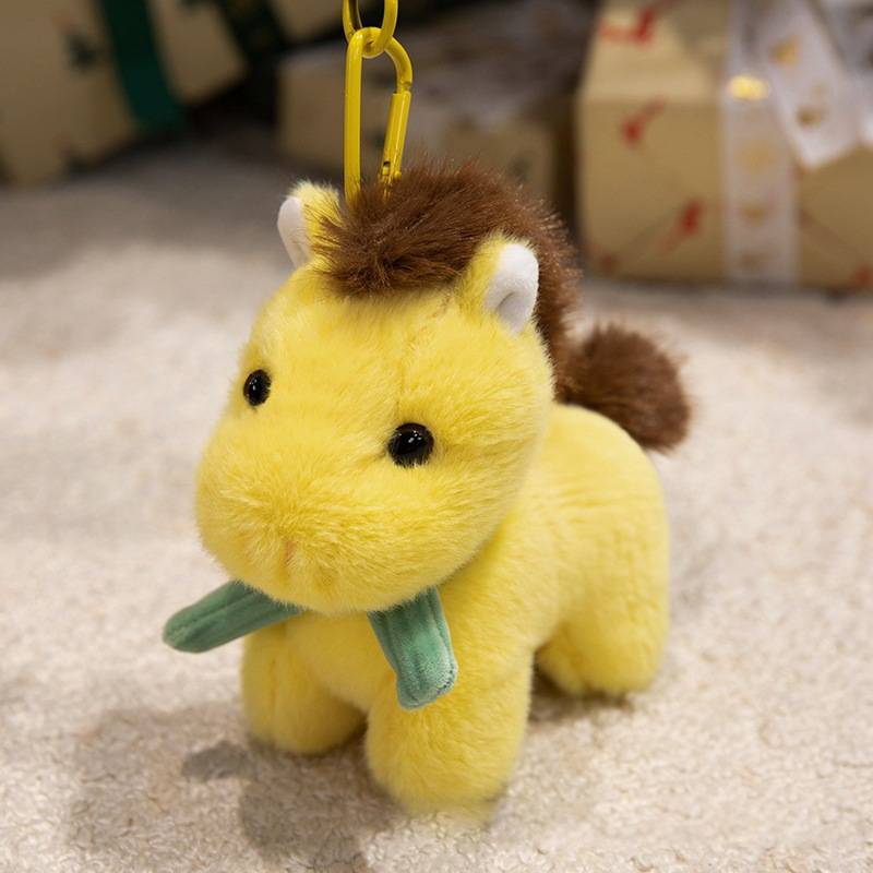 Plush Animal Horse Figurine With Soft Short Plush For Year Of The Horse Celebration Gift