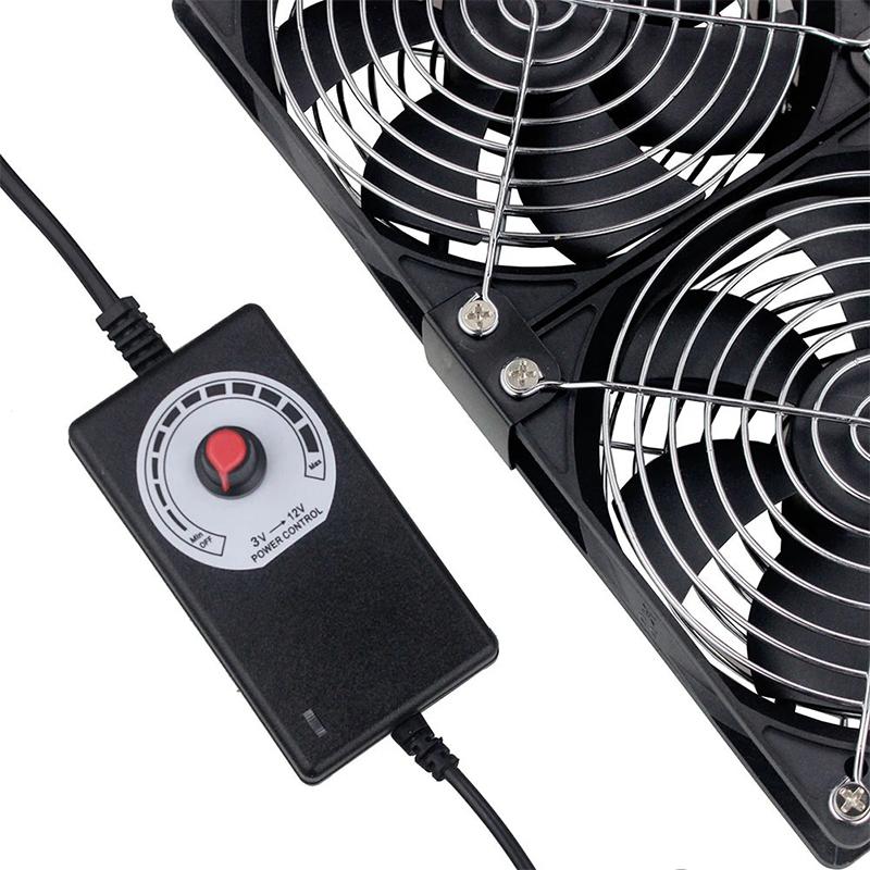 Multifunctional Exhaust Cooling Fan with Switch Cable for PC CPU Server Chassis Router Ventilation Fast Cooling System
