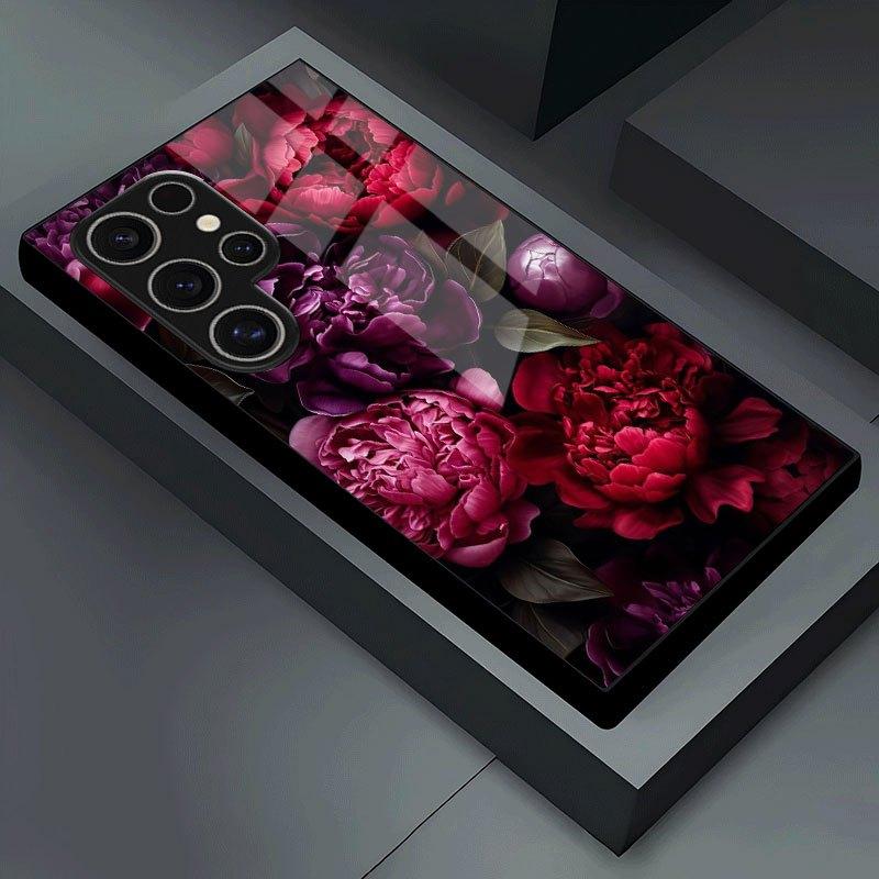 Elegant Fashion Personality Glass Case for Galaxy S25 S24 S23 S22 A56 A36 A25 A24 23 16 15 14 A05s NOTE20 10 Back Cover