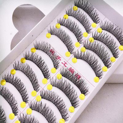 10 Paar Handgefertigte Natürliche Lange Falsche Wimpern Make-up Maquillage Wimpern Cilia Cilios Fake Augenwimpern Faux Cils