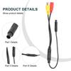 1pcs Car Backup Reverse Camera 4-Pin-Male To CVBS Female Connector-Wire Harness 58.5cm/23inch  In-Car-Technology