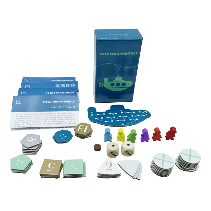 Deep Sea Adventure Game Card Strategy Treasure Hunt Game Card Casual Puzzle Board Game Strategy Card Family Gathering Game Card