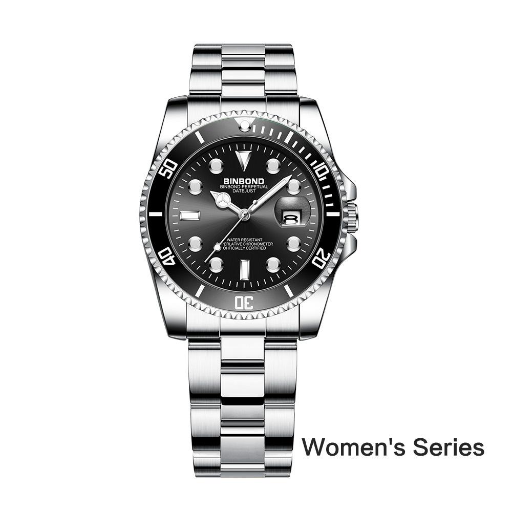 Water ghost Herrenuhr Damen Mode Paar Uhr Ein Paar Leuchtende Herrenuhren Wasserdichte Quarz Uhr