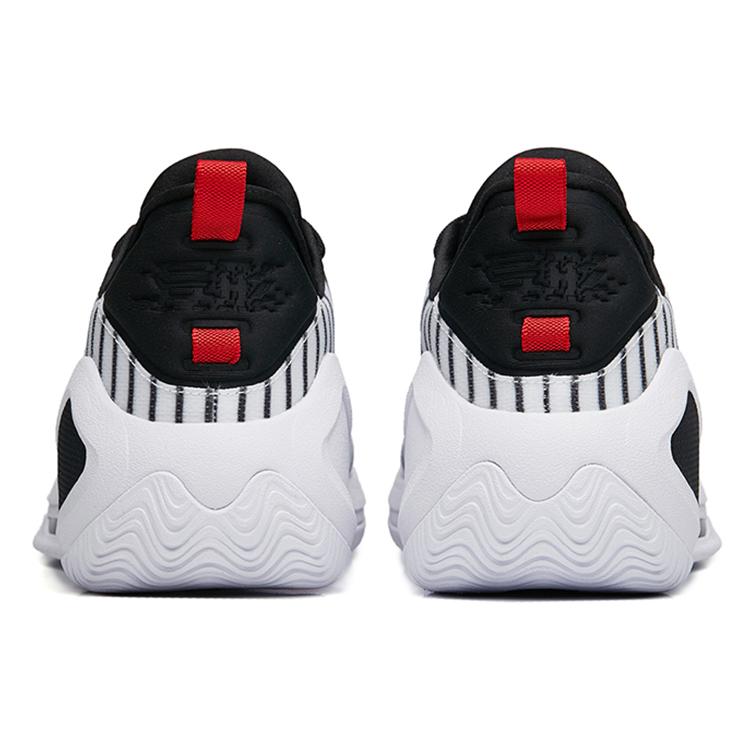 Anta Alien 3 SE Abrasion Resistant Low top Basketball Shoes Men's White Black 112231107-3