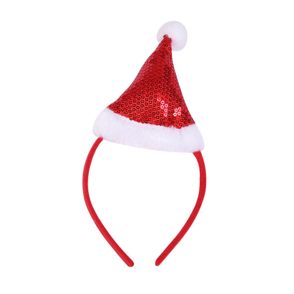 Stunning Headband Christmas Festive Party Accessory With Shimmering Sequins Available In Gold Silver Green And Colors Red