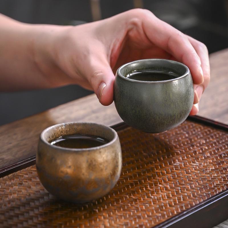 Tea Cup Five Elements Cup Kiln Variation Single Cup Owner Cup Tasting Cup Gongfu Tea Set Gift Box Set