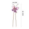 2-Piece Hair Ornament Set: Flower and Butterfly Design, Perfect for Hakama, Kimono, Yukata, and Other Traditional Japanese Clothing. Stylish U-Pin