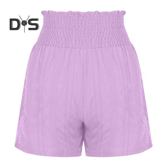 Pantalones cortos holgados de verano para mujer, cintura alta elástica, cordón ajustable, minifalda con volantes, pantalones cortos deportivos plisados y elásticos.