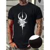 Men'S Stylish Casual Round Neck T-Shirt, Top for Summer Men'S Clothing, Plus Size