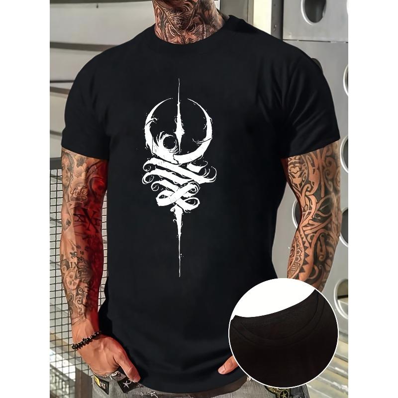 Men'S Stylish Casual Round Neck T-Shirt, Top for Summer Men'S Clothing, Plus Size
