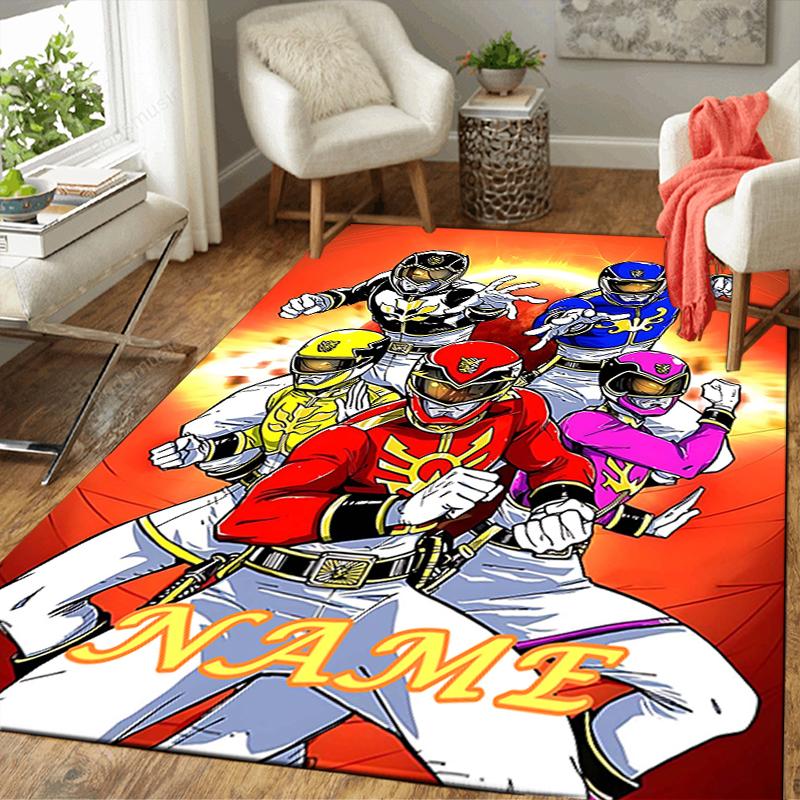 Custom 1Pc Power Rangers Adventure Rug Office Carpet Indoor Outdoor Entrance Doormat Nonslip Soft And Comfortable Living Room D2915216