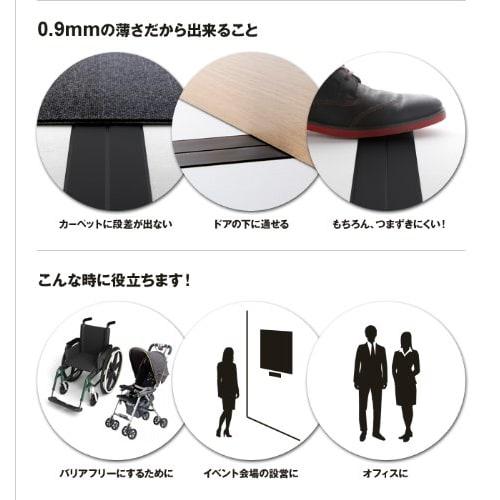 0.9mm Thin Power Extension Cord [flat Cord Kit] 3m Black