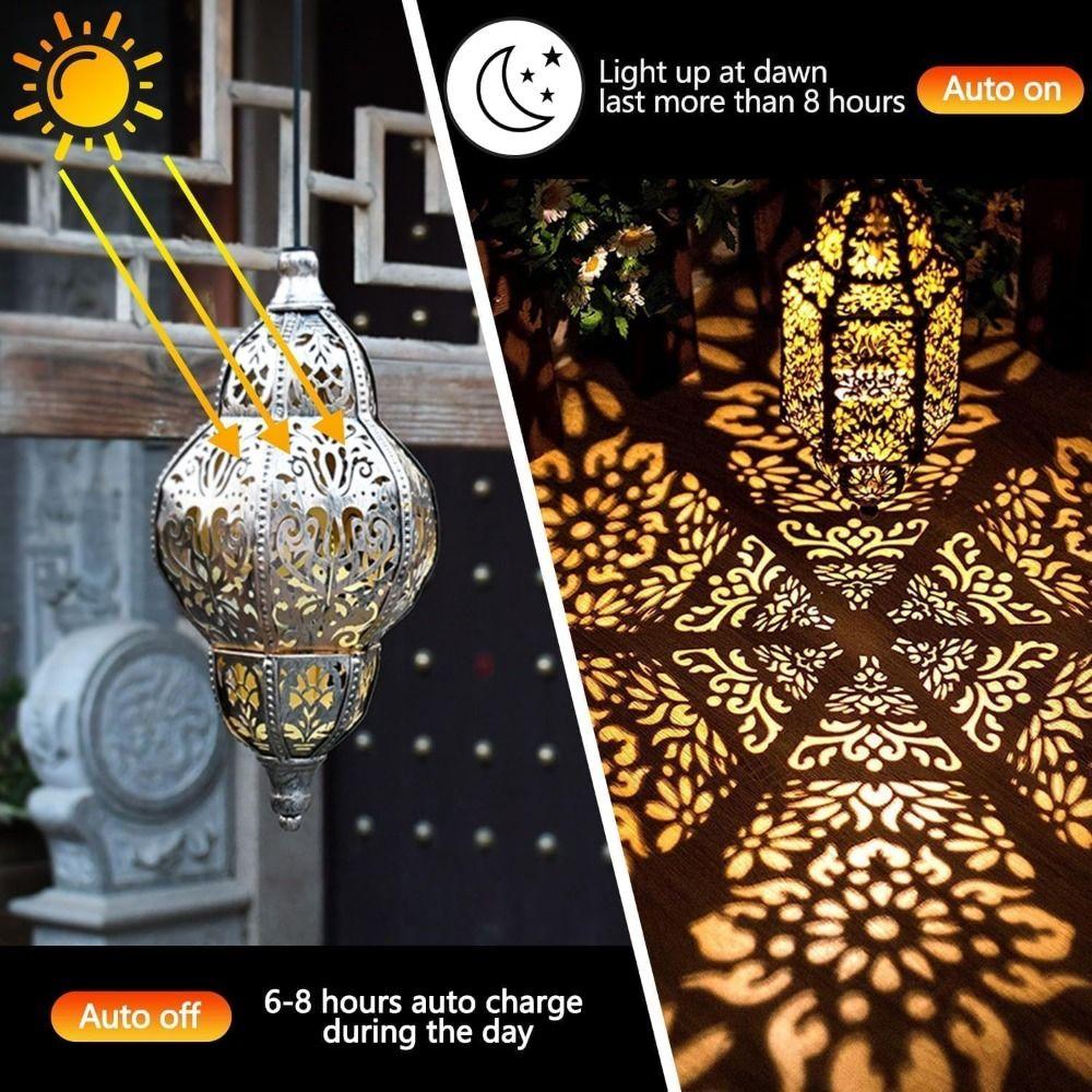 400Mah Solar Lights Replacement Top Black Outdoor Lantern Lights Pathway Lighting