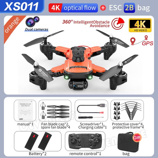 XS011 GPS Drone 4k Profesional HD Camera with Obstacle Avoidance Brushless Foldable Quadcopter Remote Helicopter Toys