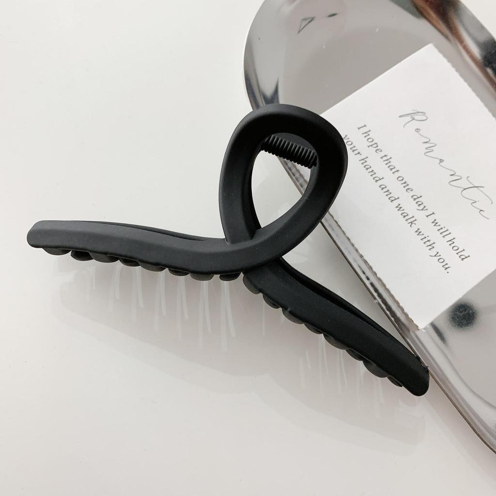 Small Black Claw Clip for Women - Hair Accessory for High Ponytail & Hairpin