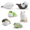 Children's Cognitive Simulation: Wild Animal Models - Rain Frog, Clown Frog, Otter, Seal, Pufferfish, Raccoon, Cat Ornament