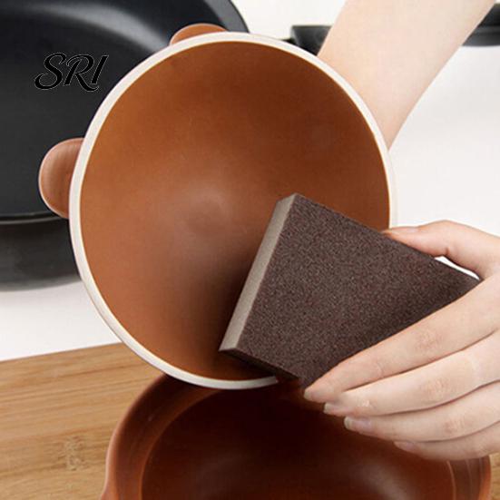 Portable Cleaning Sponge 3/4/5Pcs Emery Nano Carborundum Wipe Brush Rust Pots Eraser Pans Sink Grill Scrubber Scouring Pad
